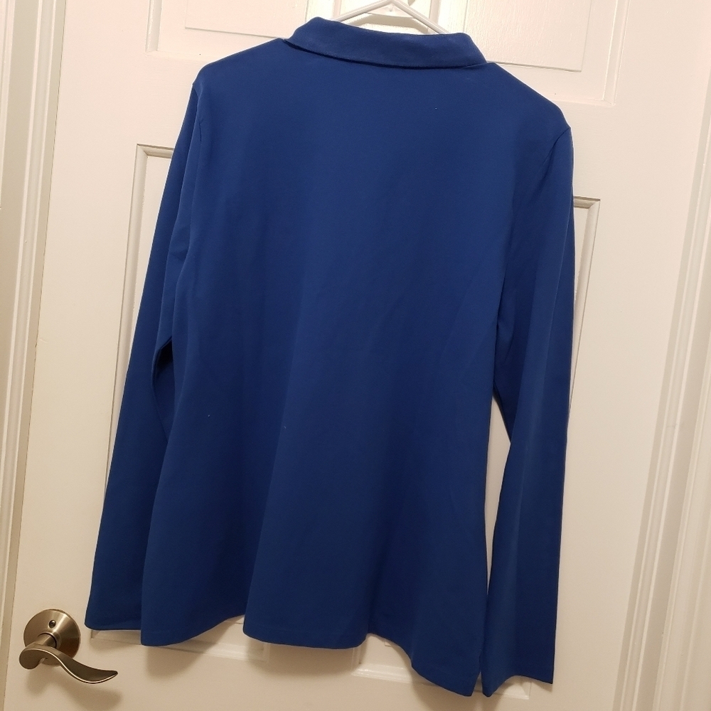 NWT Tommy Hilfiger Blue L/S Polo Shirt Size XL, Ret. $44.99 - Picture 4 of 6
